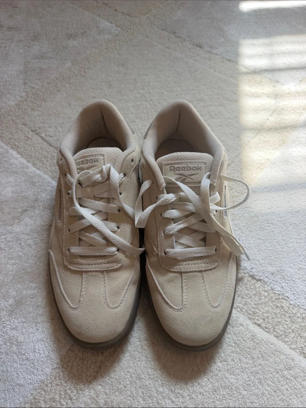 Reebok Women’s Classic Beige Low-Top Sneakers